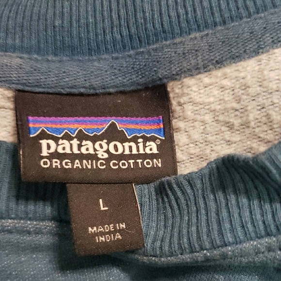 Patagonia Blue Crewneck Sweater with graphic large - Picture 2 of 4